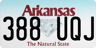 AR license plate 388UQJ