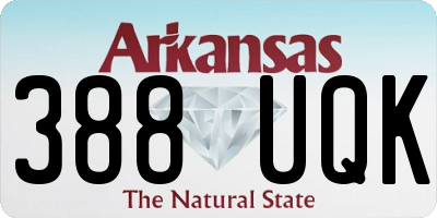 AR license plate 388UQK