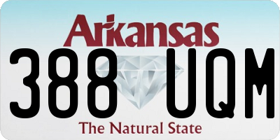 AR license plate 388UQM