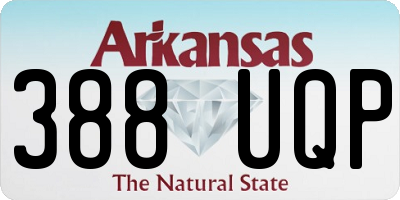 AR license plate 388UQP
