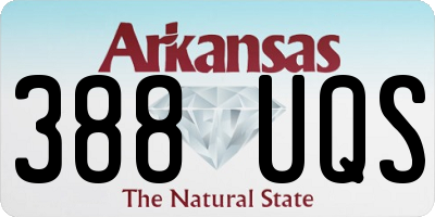 AR license plate 388UQS