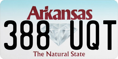 AR license plate 388UQT