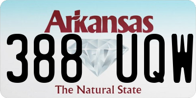 AR license plate 388UQW