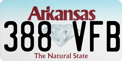 AR license plate 388VFB