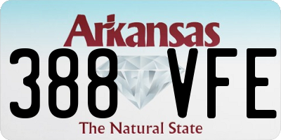 AR license plate 388VFE