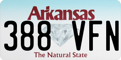 AR license plate 388VFN