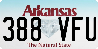 AR license plate 388VFU