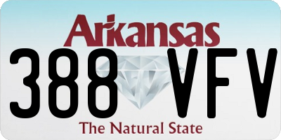 AR license plate 388VFV