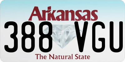 AR license plate 388VGU