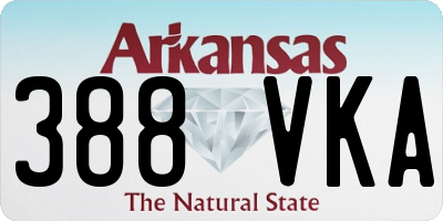 AR license plate 388VKA