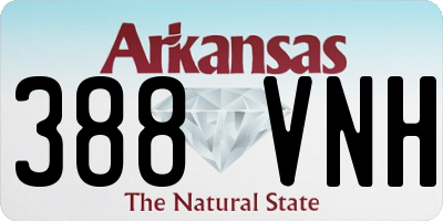 AR license plate 388VNH