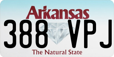 AR license plate 388VPJ