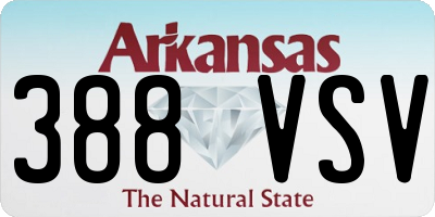 AR license plate 388VSV