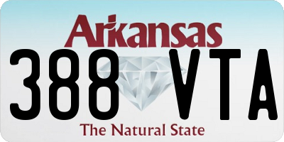 AR license plate 388VTA