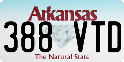AR license plate 388VTD