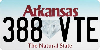 AR license plate 388VTE
