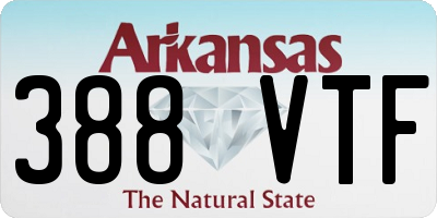 AR license plate 388VTF