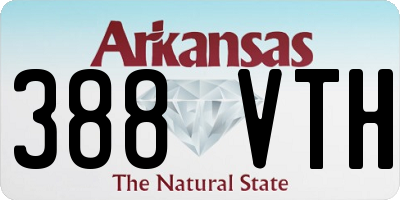 AR license plate 388VTH
