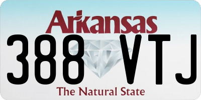 AR license plate 388VTJ