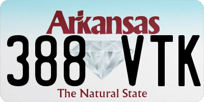 AR license plate 388VTK