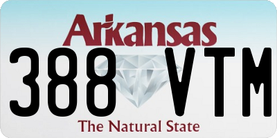 AR license plate 388VTM