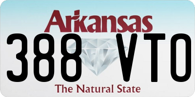 AR license plate 388VTO