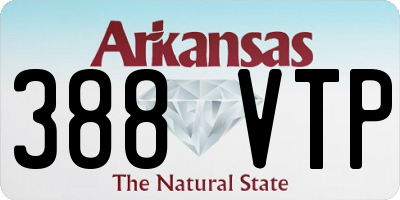 AR license plate 388VTP