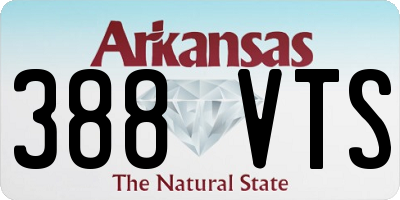 AR license plate 388VTS