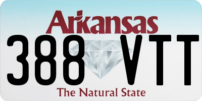 AR license plate 388VTT