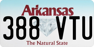 AR license plate 388VTU