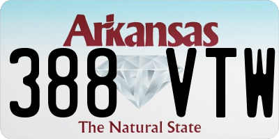 AR license plate 388VTW