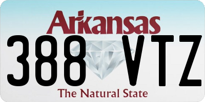AR license plate 388VTZ