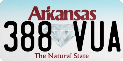 AR license plate 388VUA