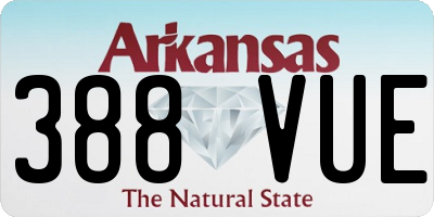 AR license plate 388VUE