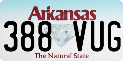 AR license plate 388VUG