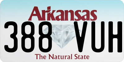 AR license plate 388VUH