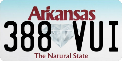 AR license plate 388VUI
