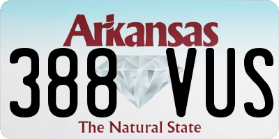 AR license plate 388VUS