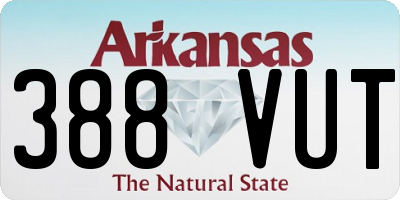 AR license plate 388VUT