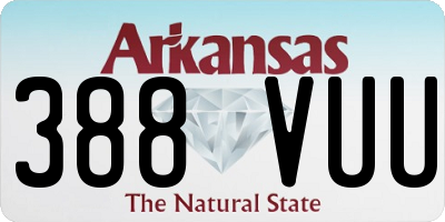 AR license plate 388VUU