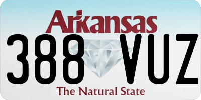 AR license plate 388VUZ
