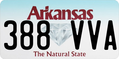 AR license plate 388VVA