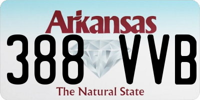 AR license plate 388VVB