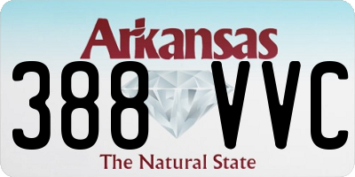 AR license plate 388VVC