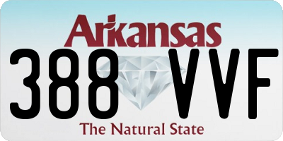 AR license plate 388VVF