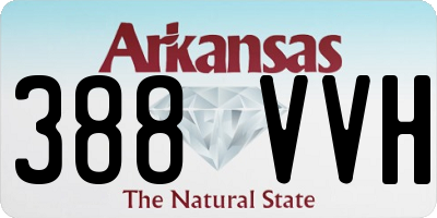 AR license plate 388VVH