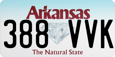 AR license plate 388VVK