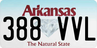 AR license plate 388VVL