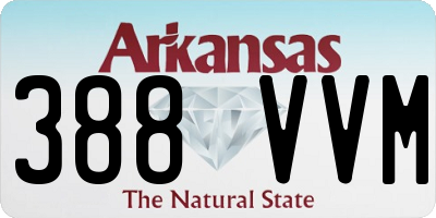 AR license plate 388VVM
