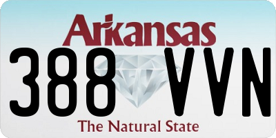 AR license plate 388VVN